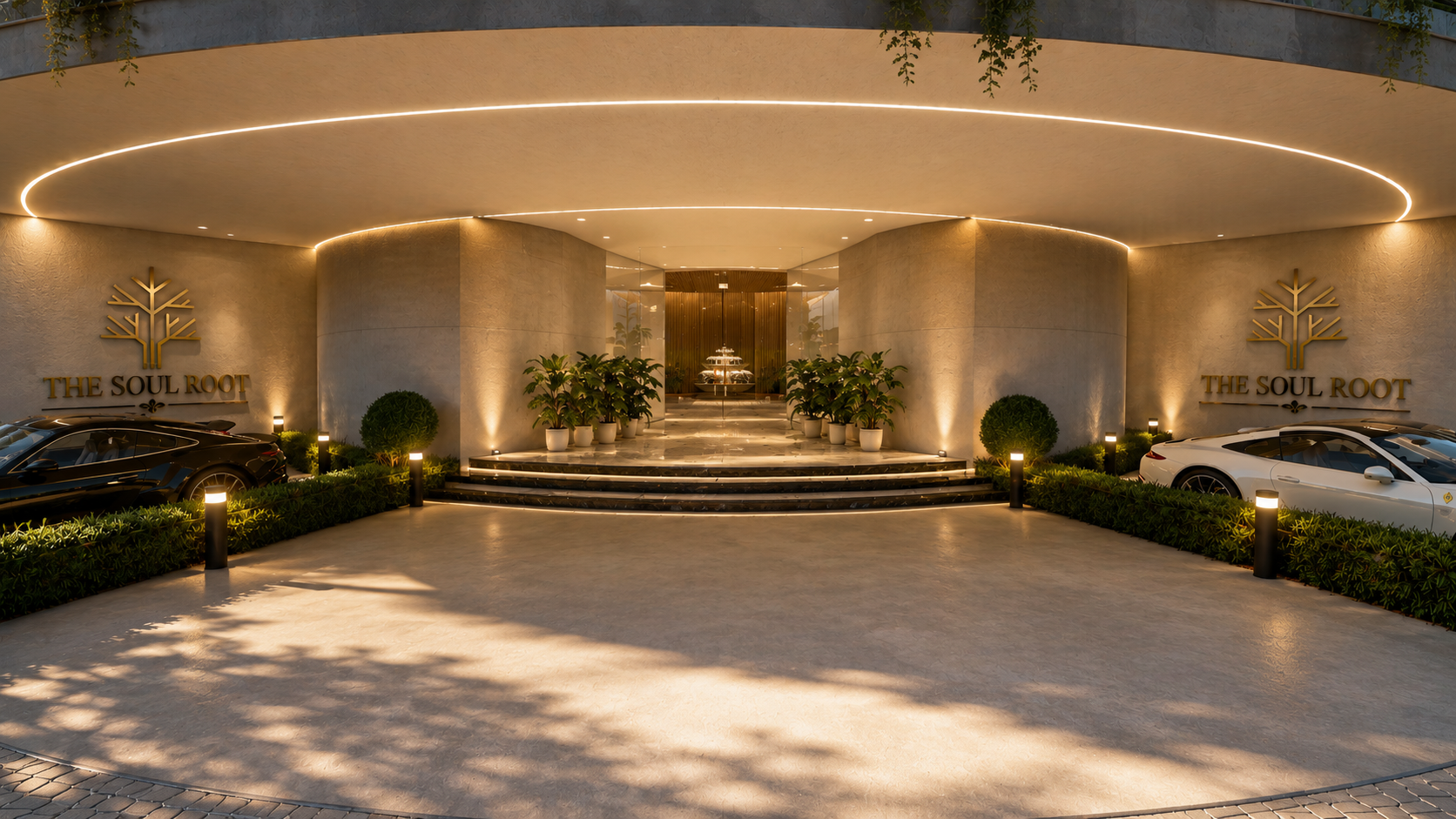Garden terrace view